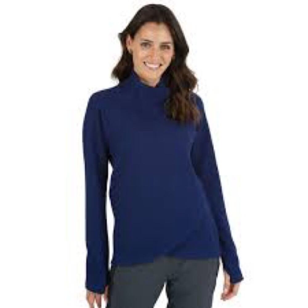 NWT IBKÜL Popcorn Stitch Asymmetrical Side Quarter Zip Pullover Size XXL T8